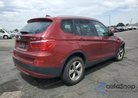 2012 BMW X3 xDrive28I из США, поврежденный, VIN 5UXWX5C52CL726874